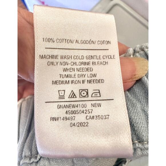 Joes Jeans The Ellie Short Blue Drawstring Waist Front Back Pockets size XS - Picture 12 of 14